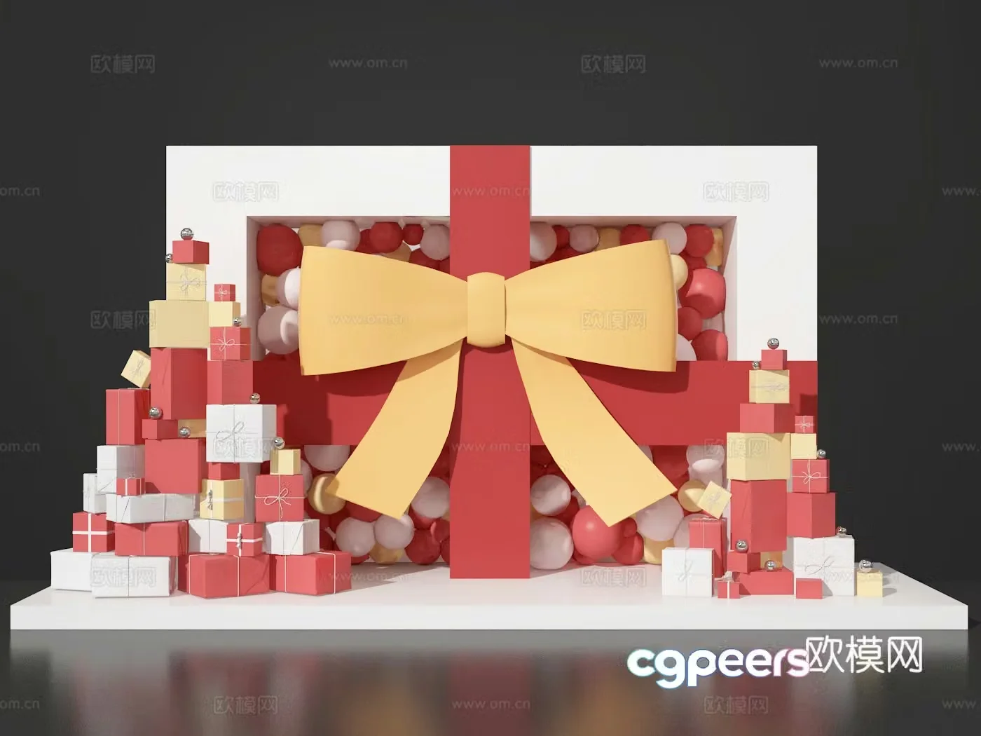 Christmas display commercial display 3d model
