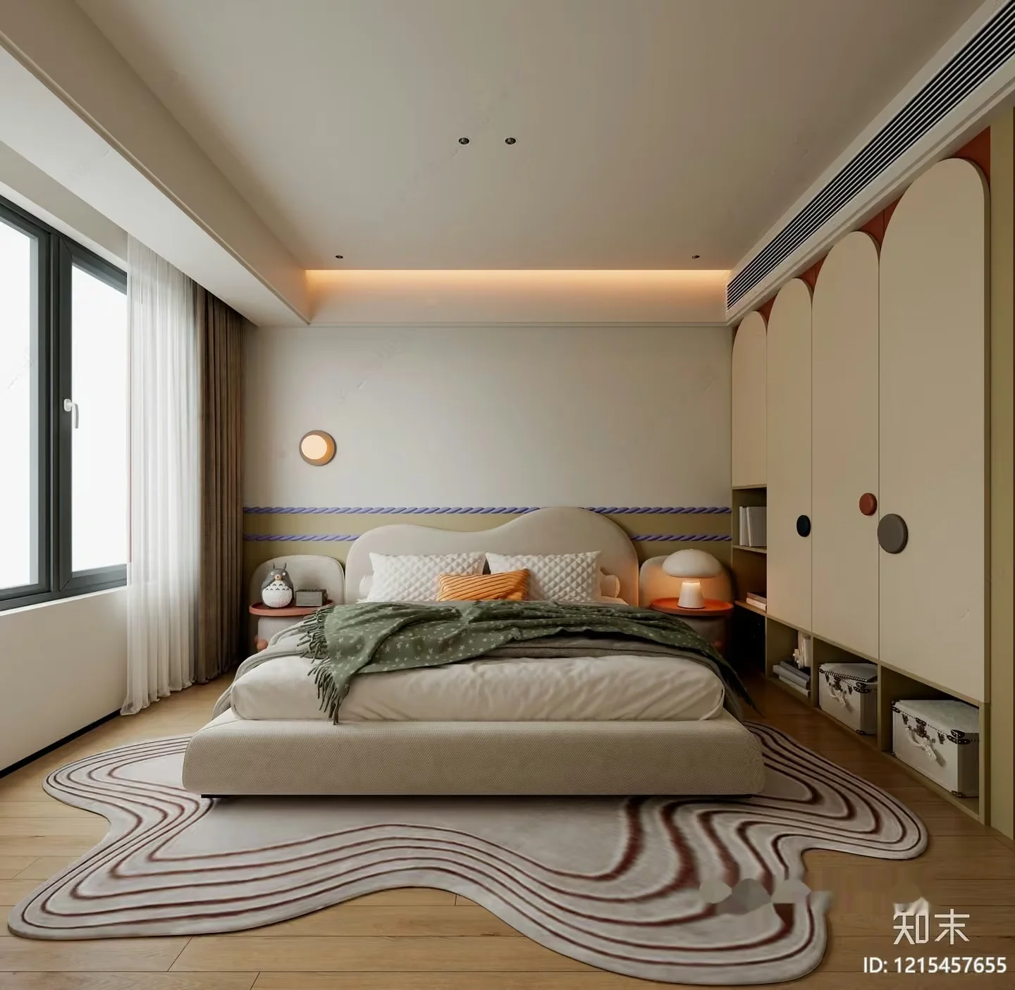 Cozy Bedroom 3D Model – 9910 – VRAY Render