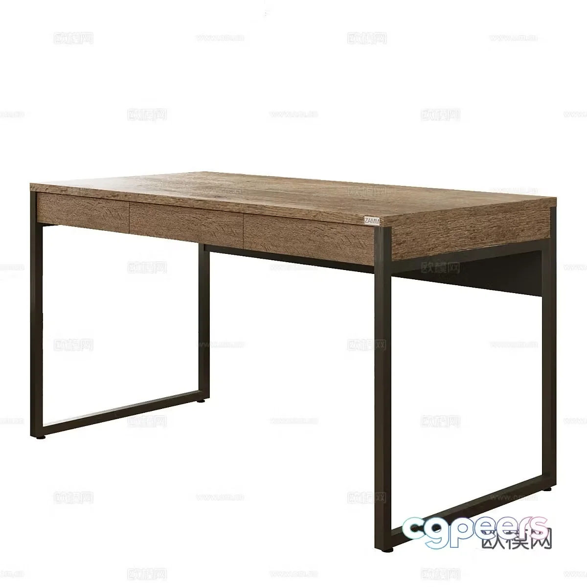 New Chinese style LINDA desk 3D model