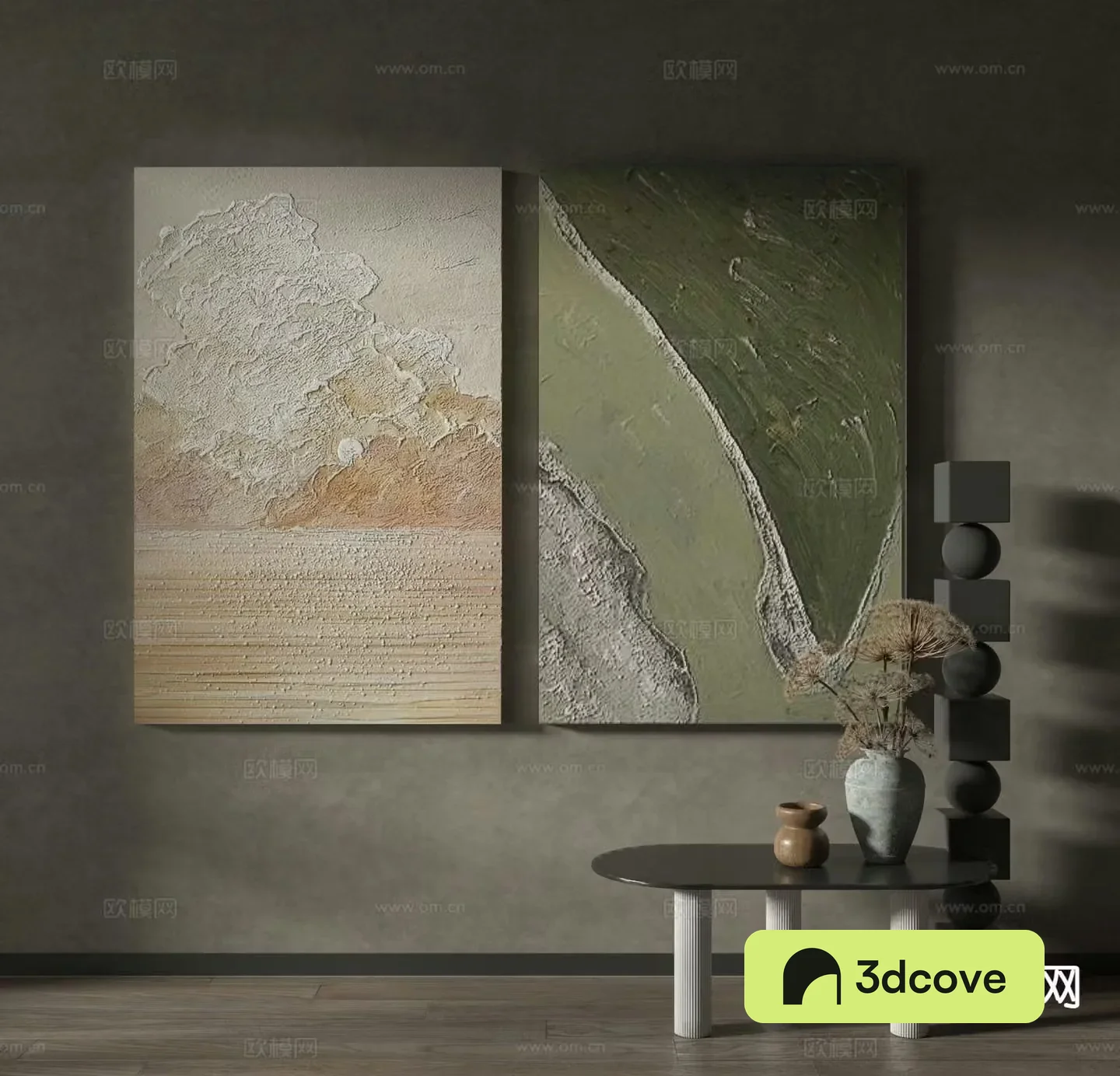 Wabi-sabi painting texture painting decorative painting hanging painting