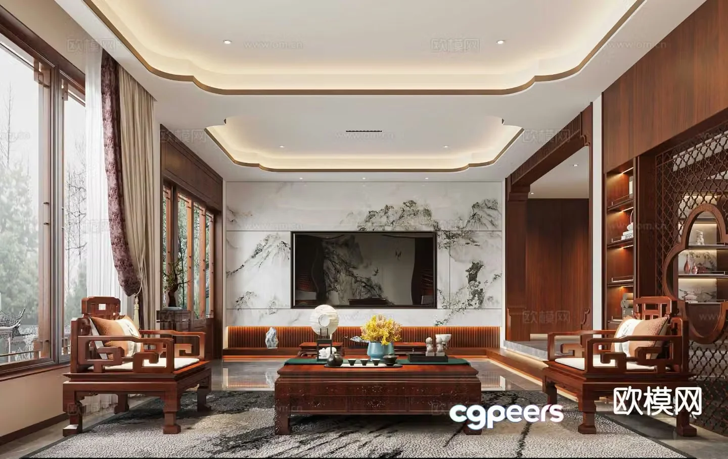 New Chinese restaurant 3D model
