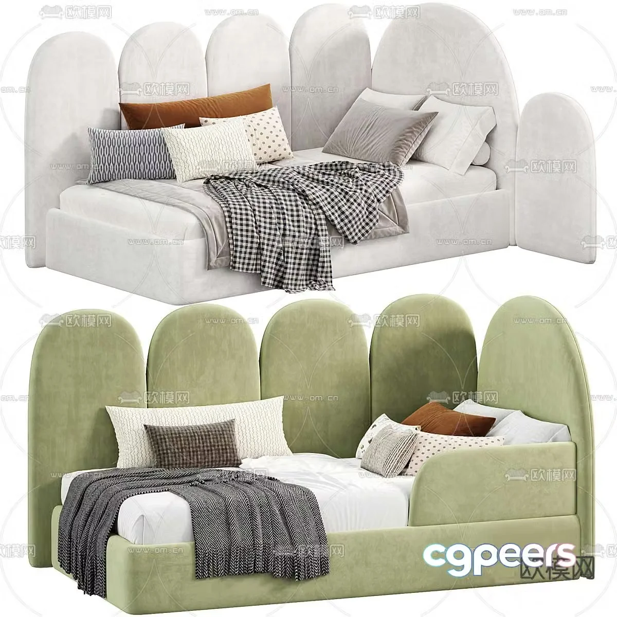 furni children’s bed sofa bed 3d model