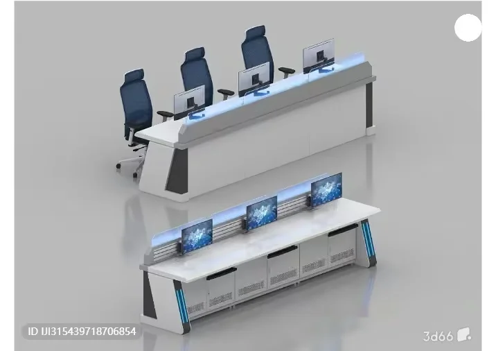 Office Workstations 3D Model – 7274 – VRAY Render