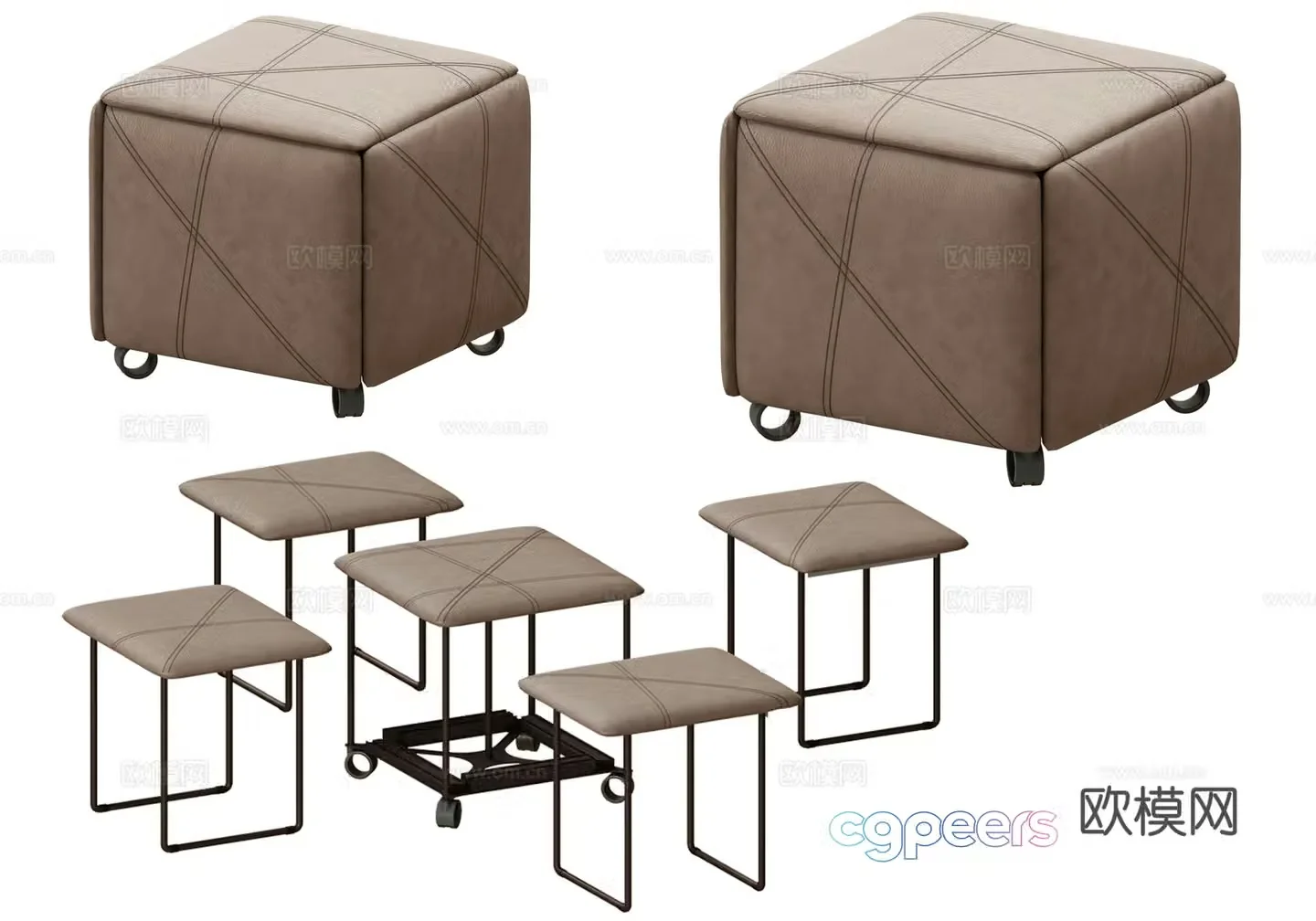 Metasticable stool activity stool 3D model