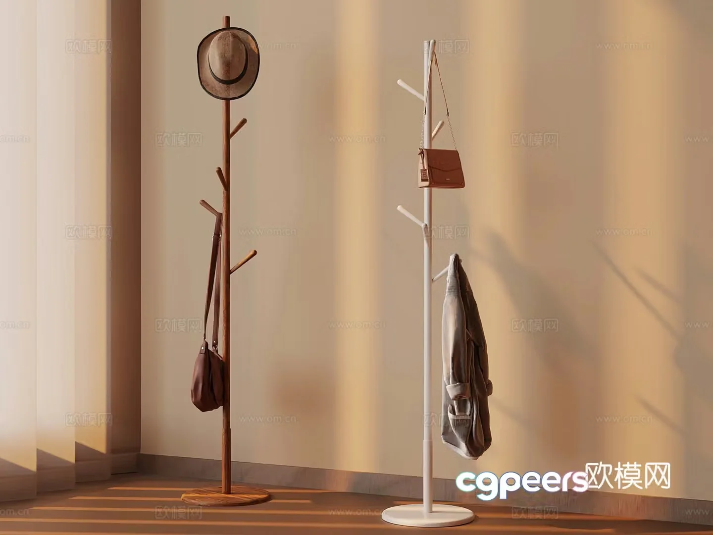 Modern clothes hanger 3d model