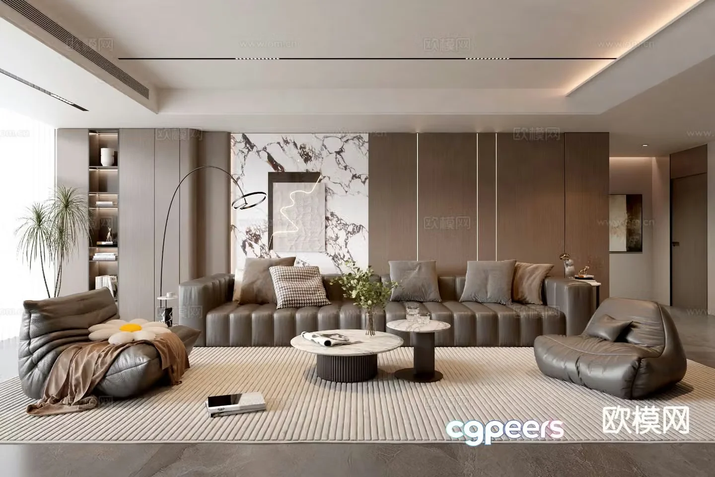 Italian living room 3d model