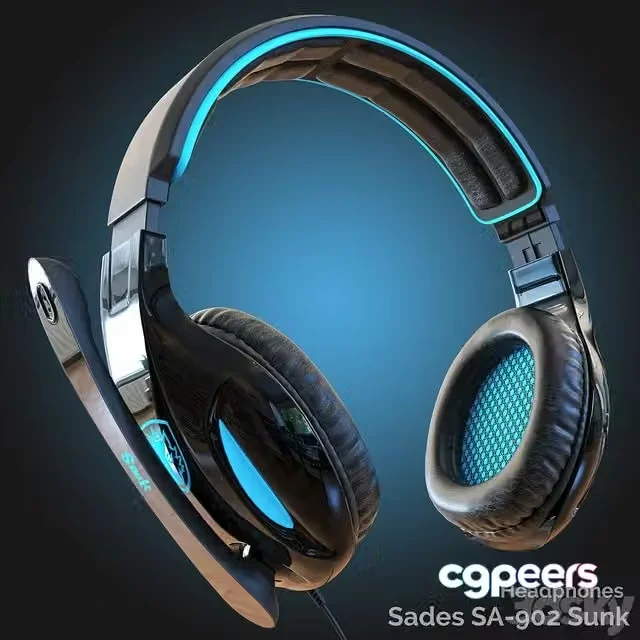 3ds Max Free – Headphones Sades SA-902