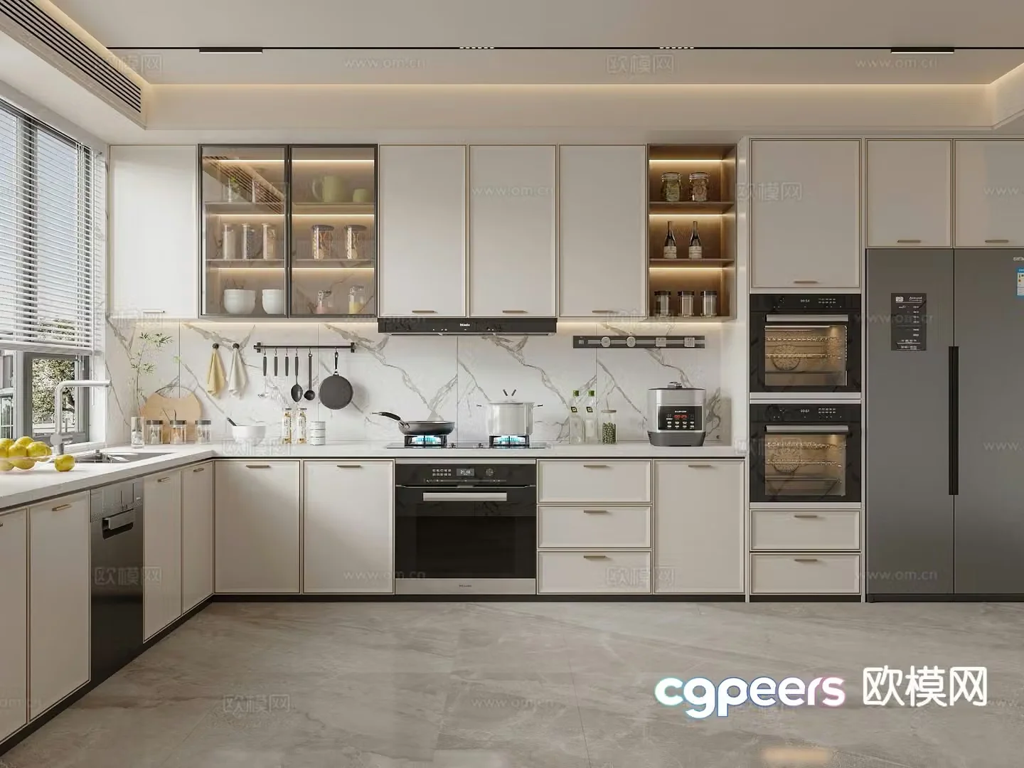 New Chinese kitchen 3D model