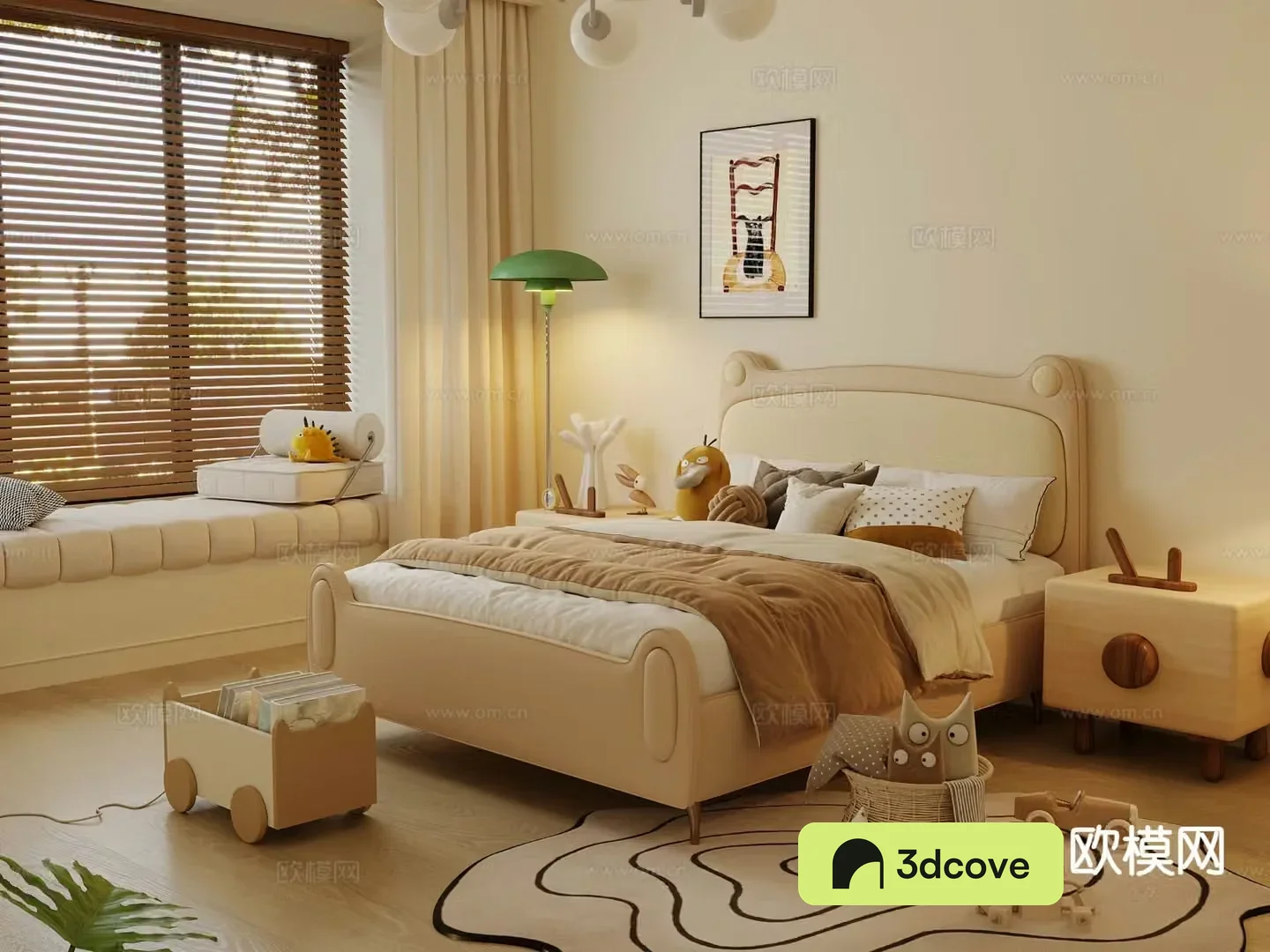 Cream style children’s bed child’s bed