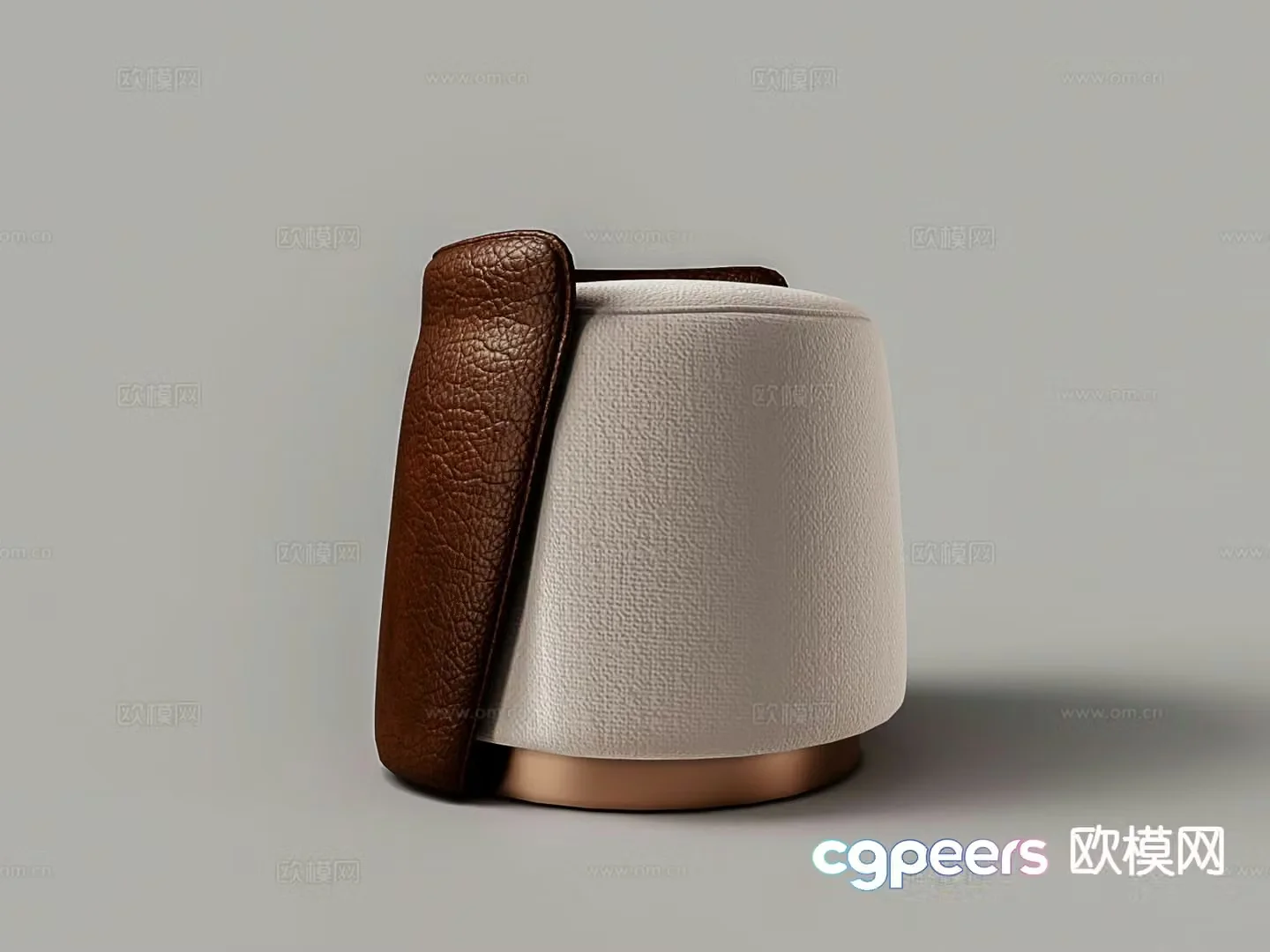 Modern stool sofa stool round stool 3d model