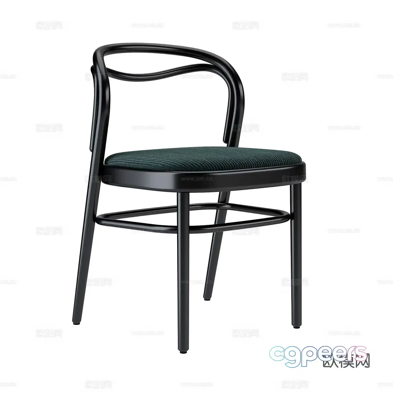 Beaulieu retro single chair medieval style single chair dining chair tea chair book chair 3d model
