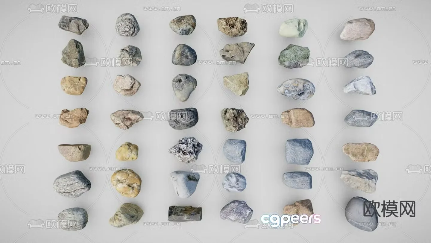 stone landscape stone 3d model