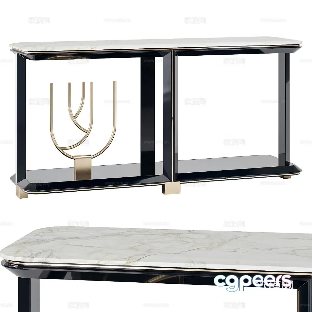 New Chinese light luxury GRACE end viewing platform 3D model