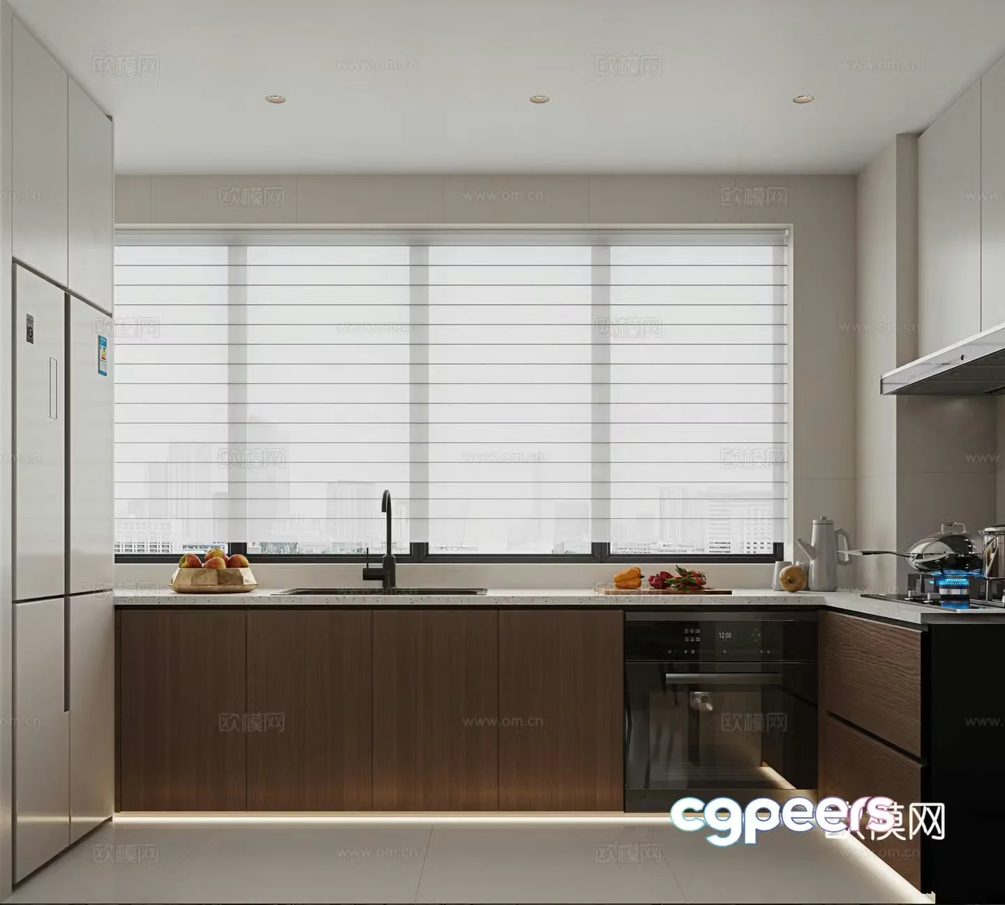 Modern kitchen 3d model
