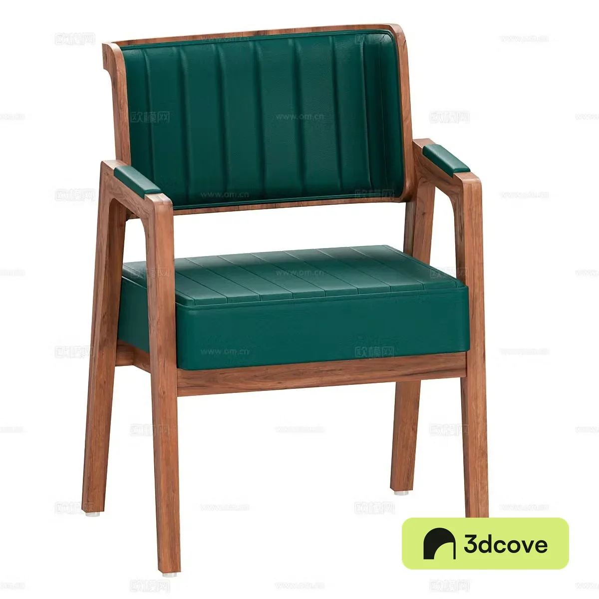 New Chinese style light luxury Norman black walnut armchair