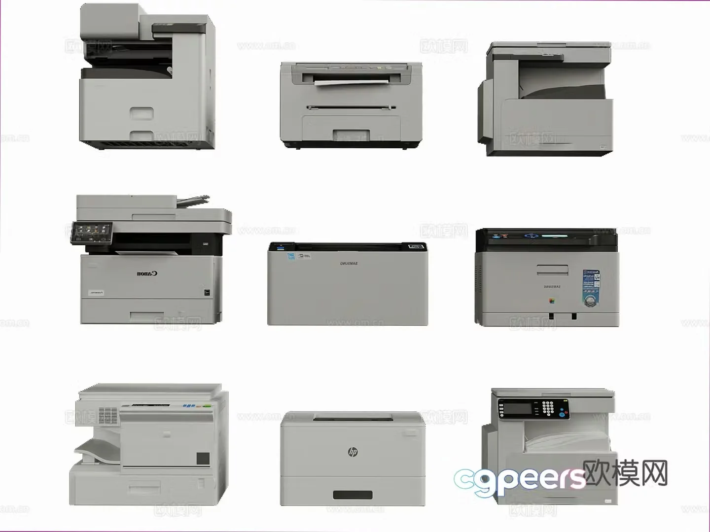 Printer Modern Printer 3D Model