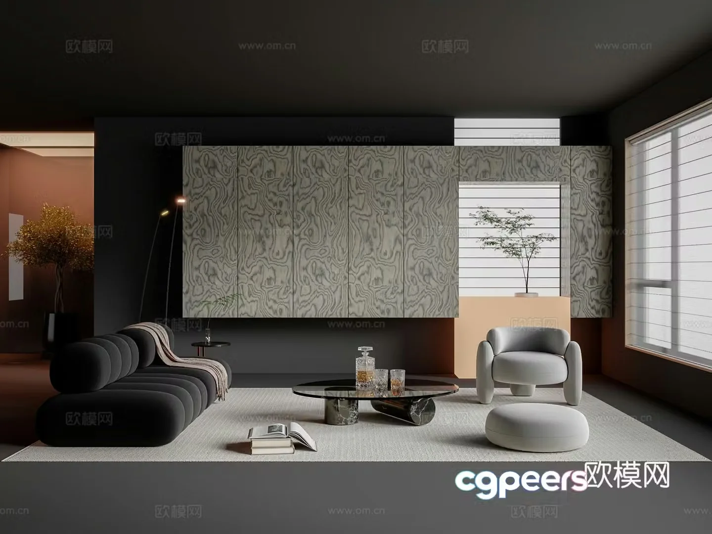 Modern living room 3d model