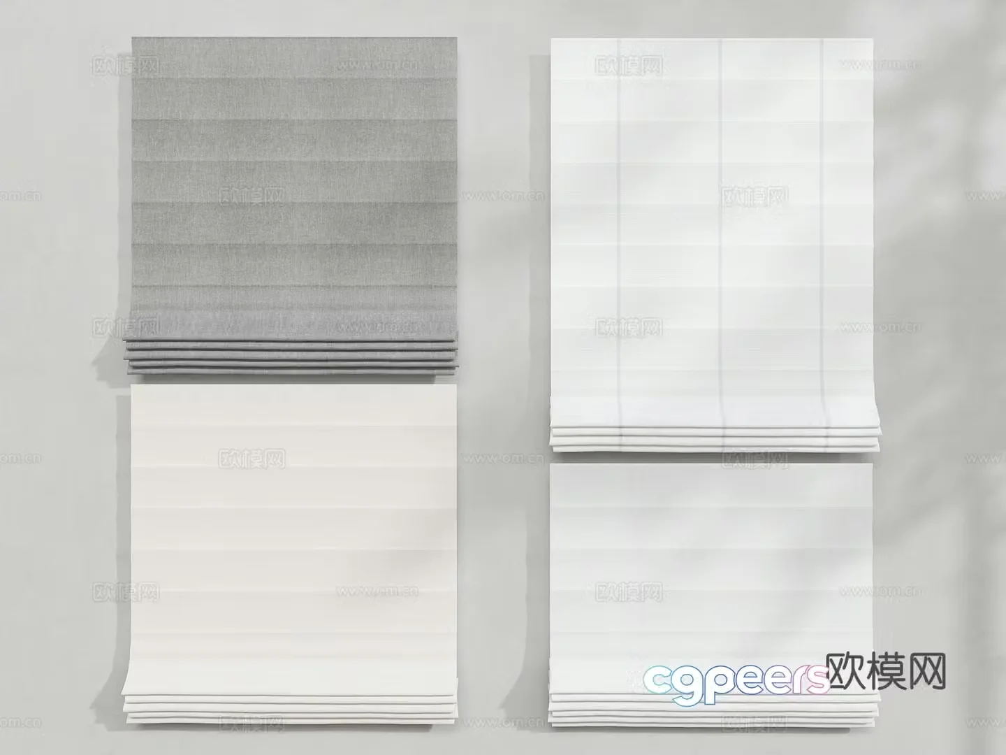Modern office roller blinds floor-to-ceiling window roller blinds dreamy roller blinds Japanese roller blinds roller blinds curtains 3d model