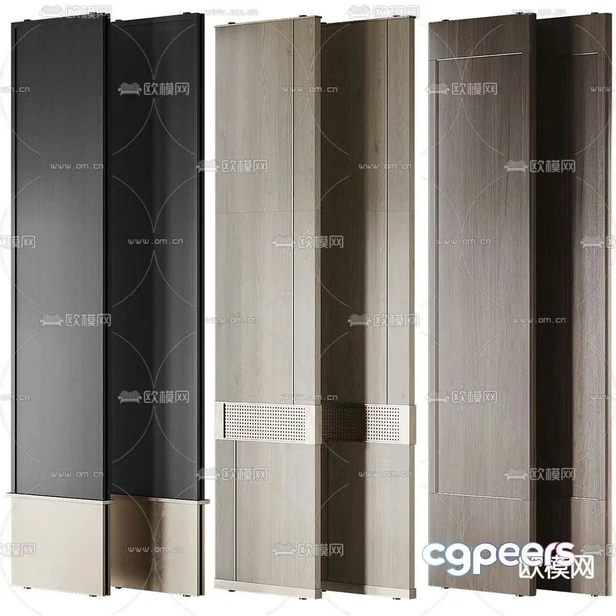 Light luxury partition insert screen 3d model
