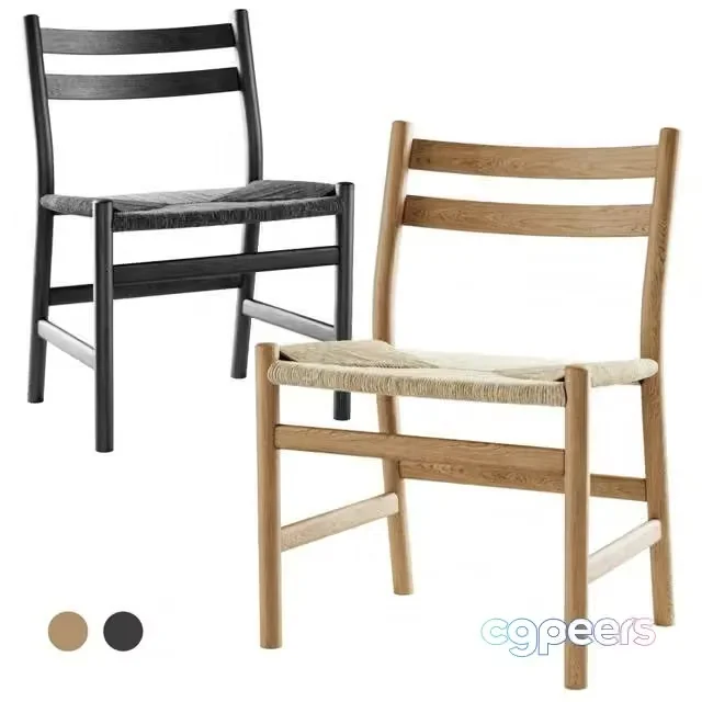3ds Max Free – Carl Hansen chair CH 47 Wooden dining chair