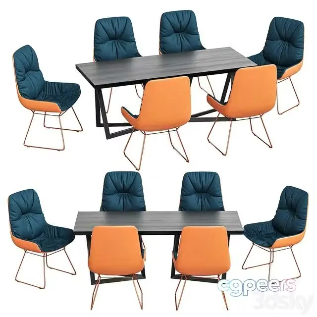 3ds Max Free – 4union Dining set # 011