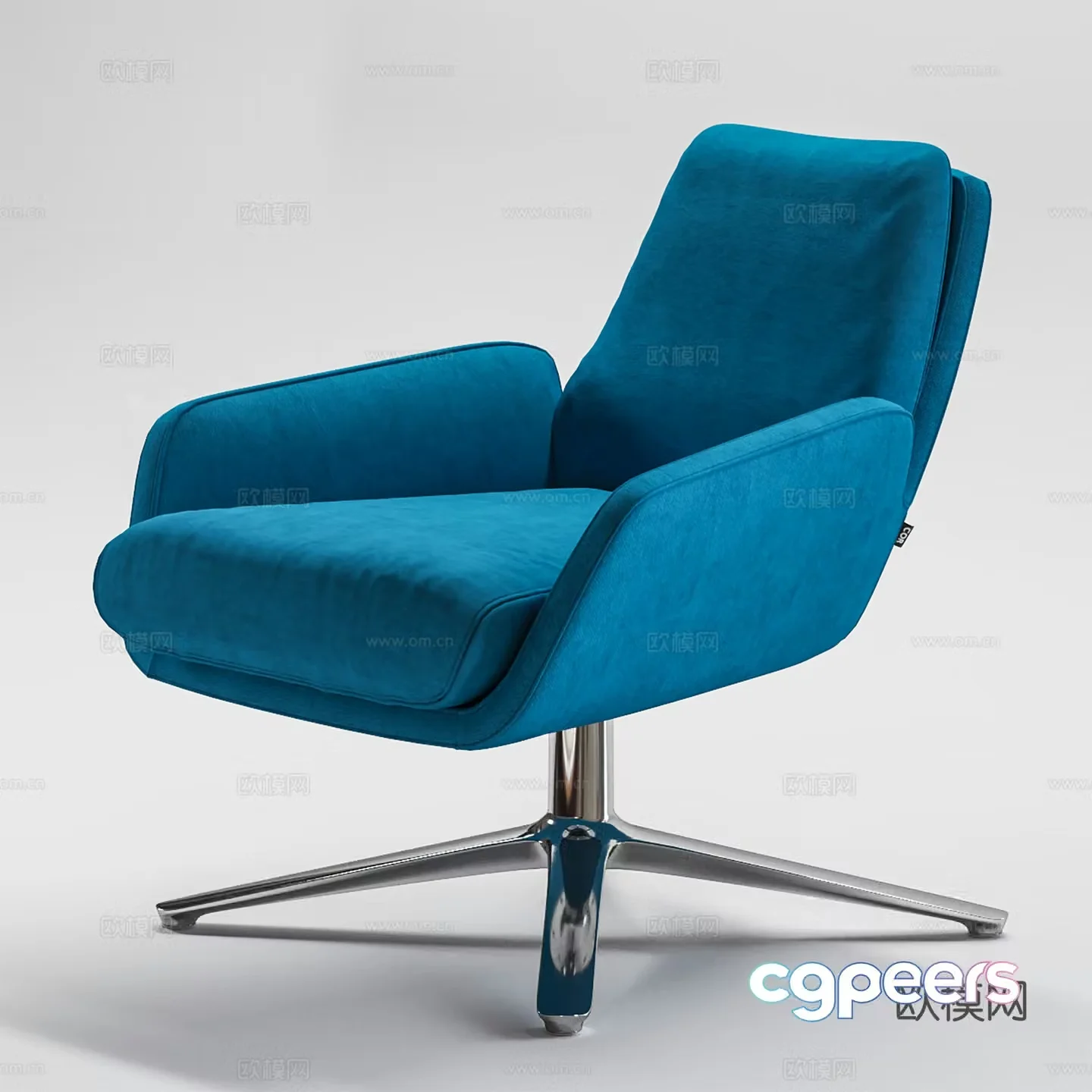 Modern office chair training chair meeting chair staff chair 3d model