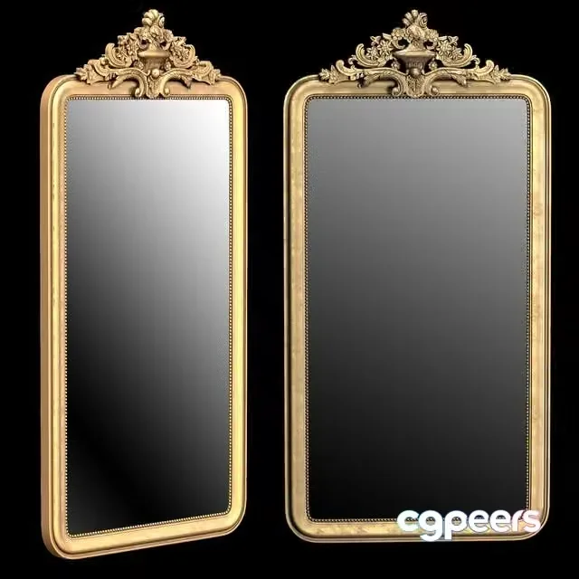 3ds Max Free – LOUIS PHILIPPE GILT LEANER MIRROR