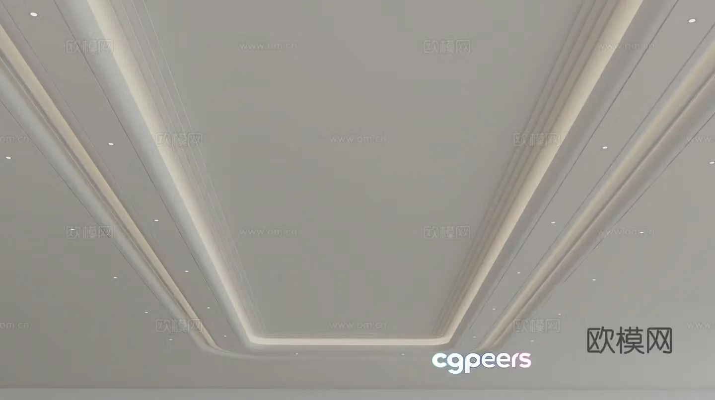 Modern ceiling 3d model