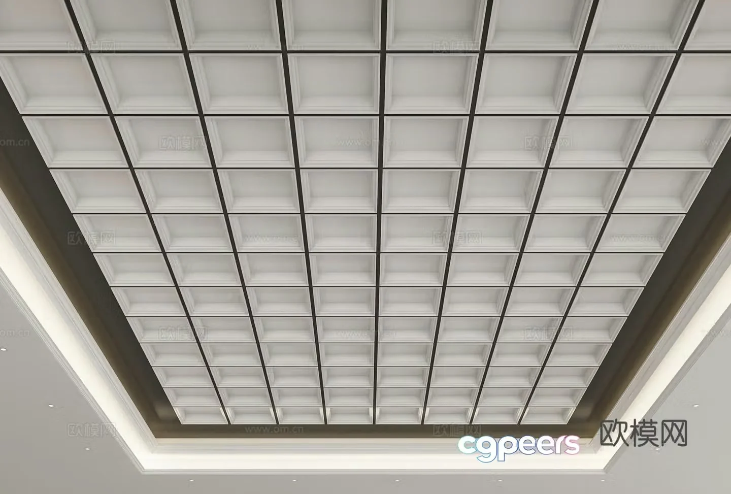 Modern ceiling 3d model