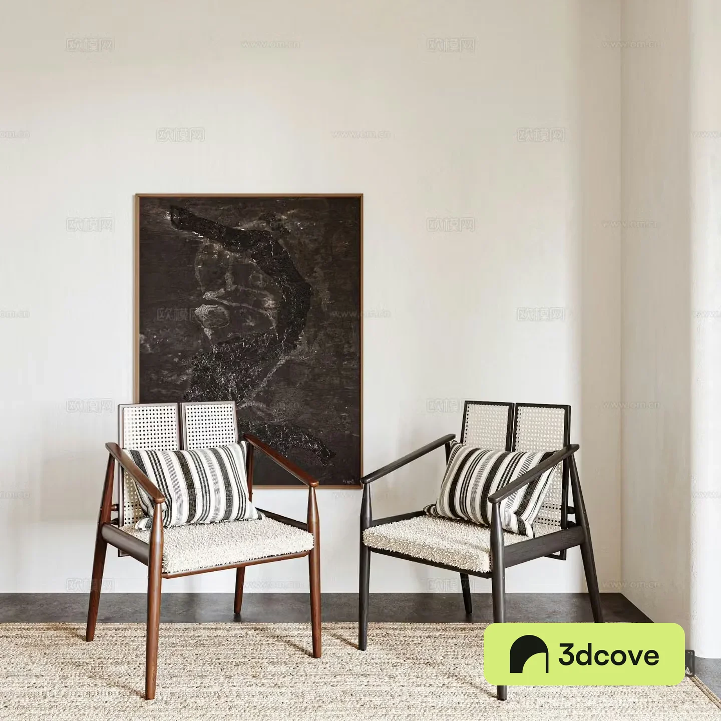 Wabi-sabi style leisure chair
