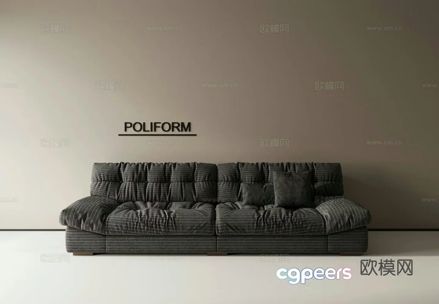 Combination sofa 3d model