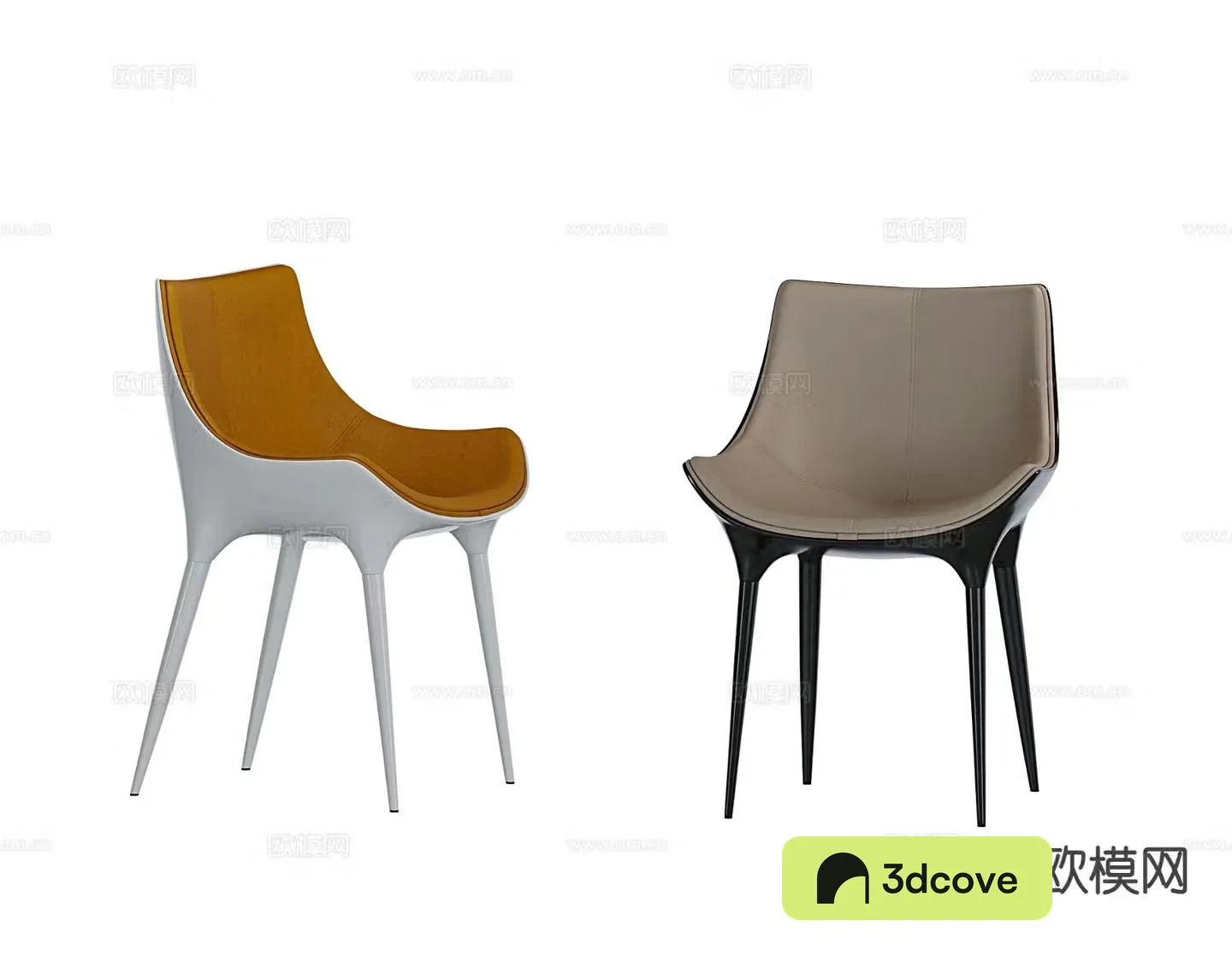 Modloft modern single chair dining chair