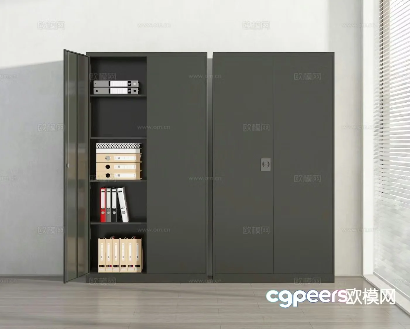 Modern filing cabinet filing cabinet 3d model