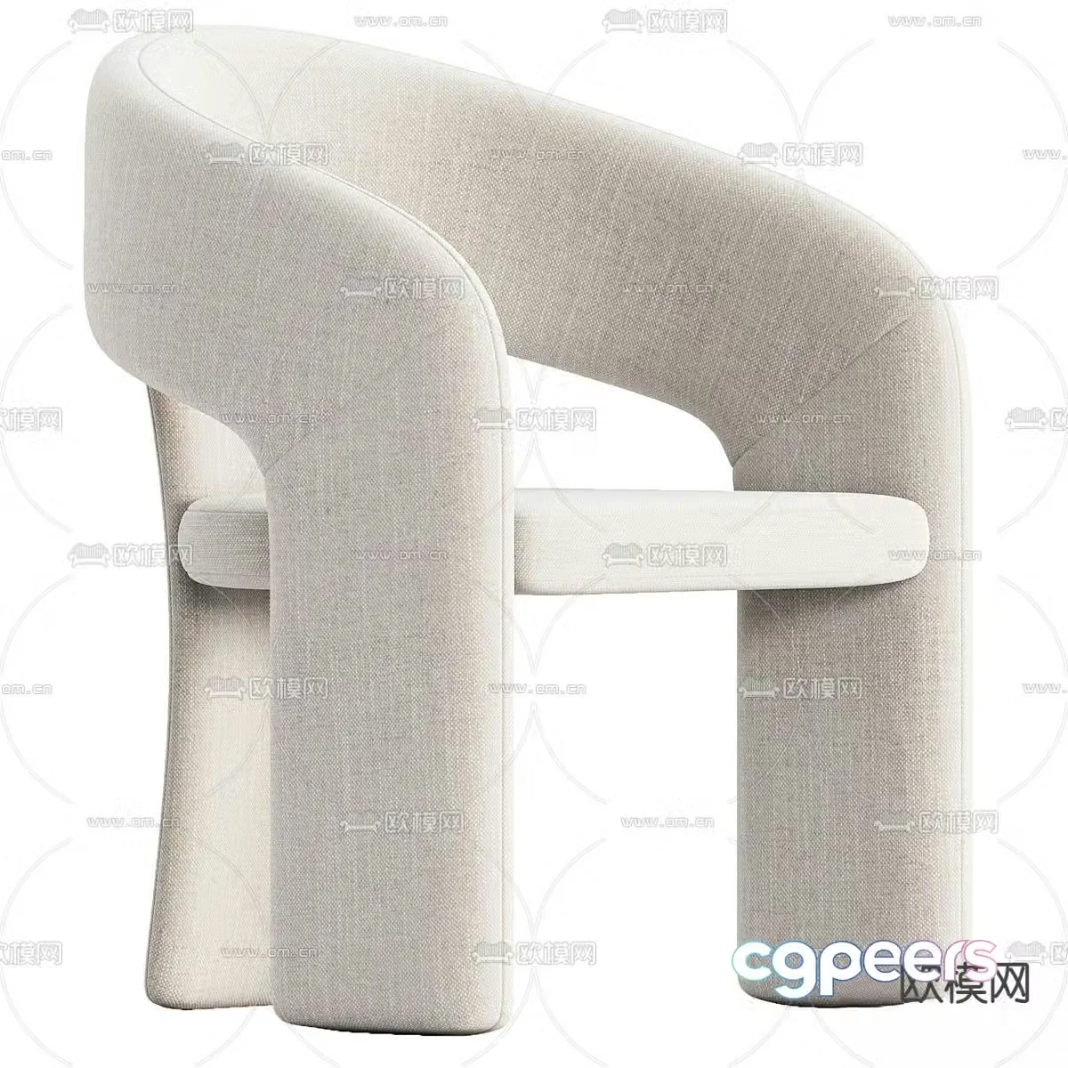 Nuevo chair dining chair 3d model