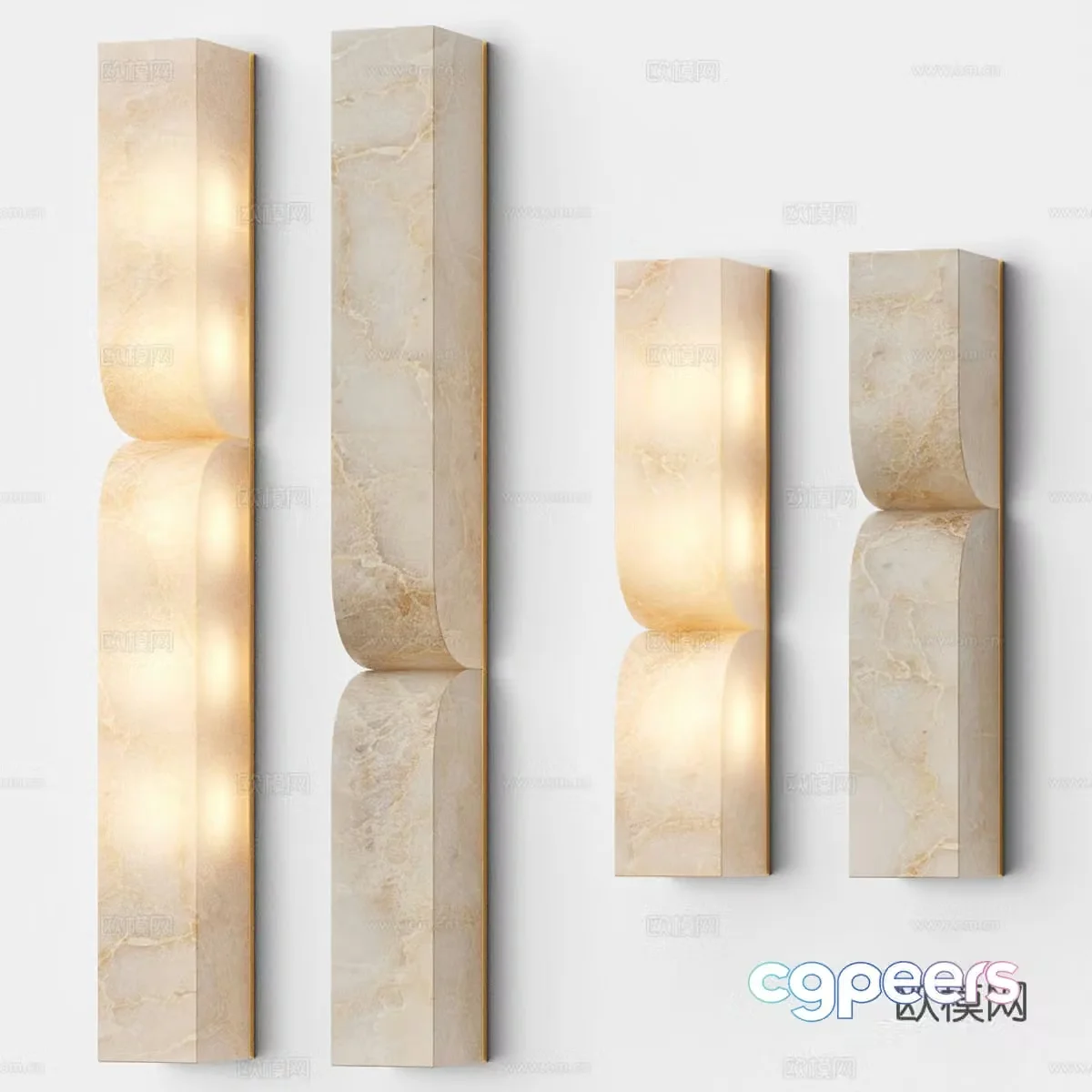 New Chinese style light luxury DASH Lampatron wall light 3D model
