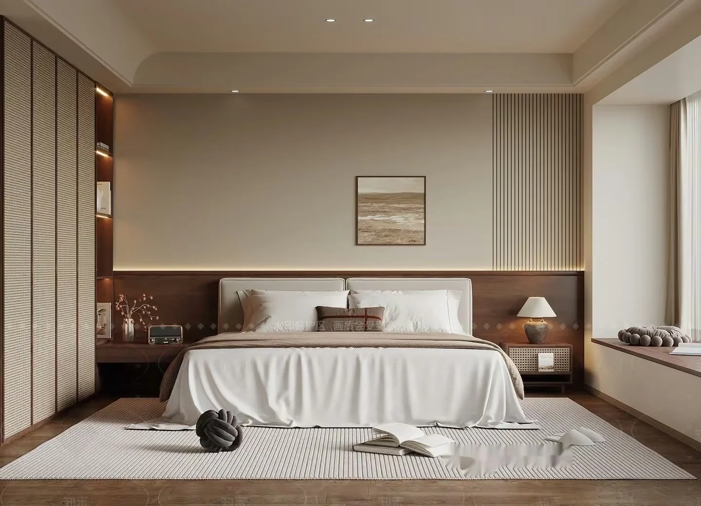 Modern Bedroom Design 3D Model – 193 – VRAY Render