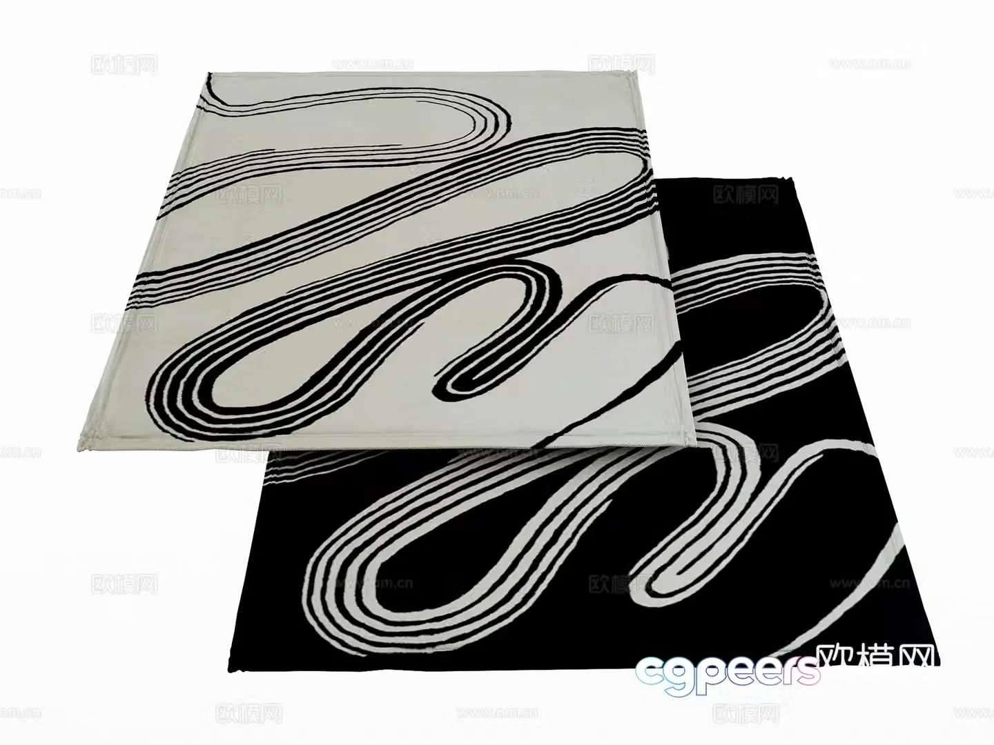 Modern carpet 3d model