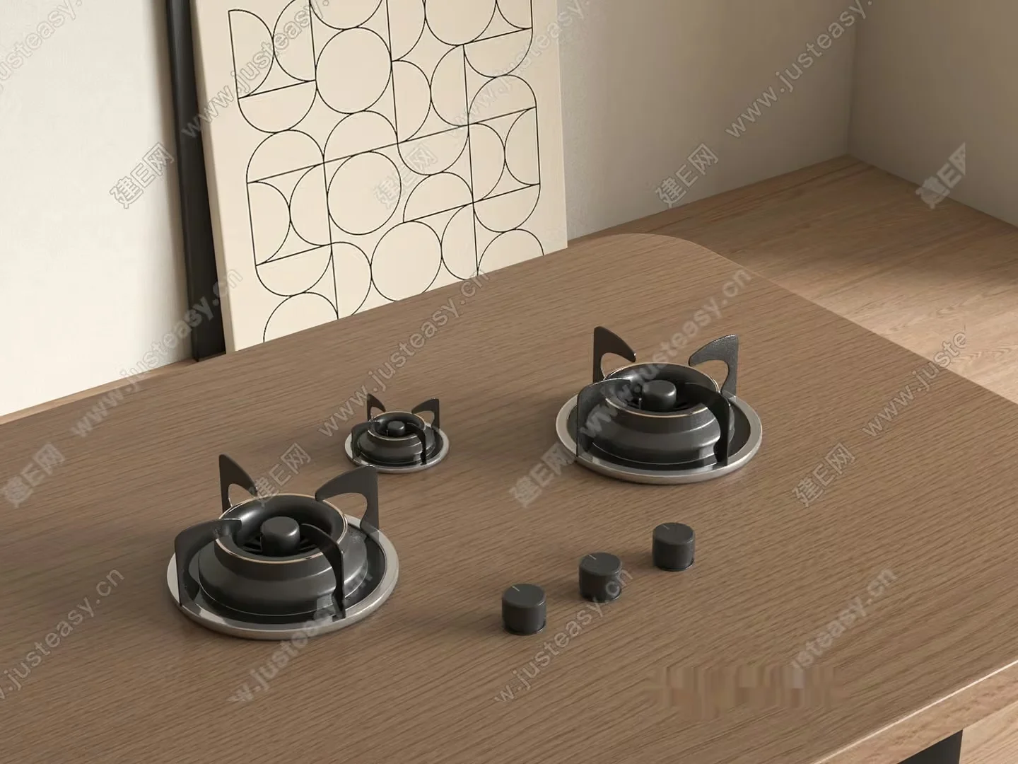 Modern Kitchen Stove 3D Model – 4657 – VRAY Render