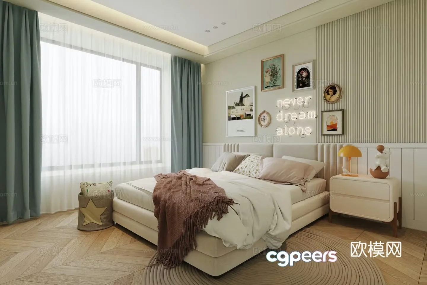 Modern children’s bedroom Second bedroom Children’s room 3D model