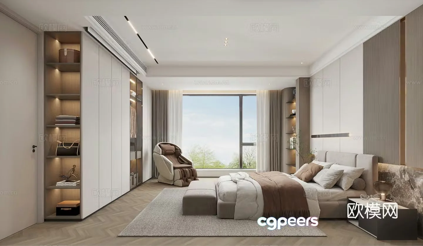 Modern bedroom 3d model