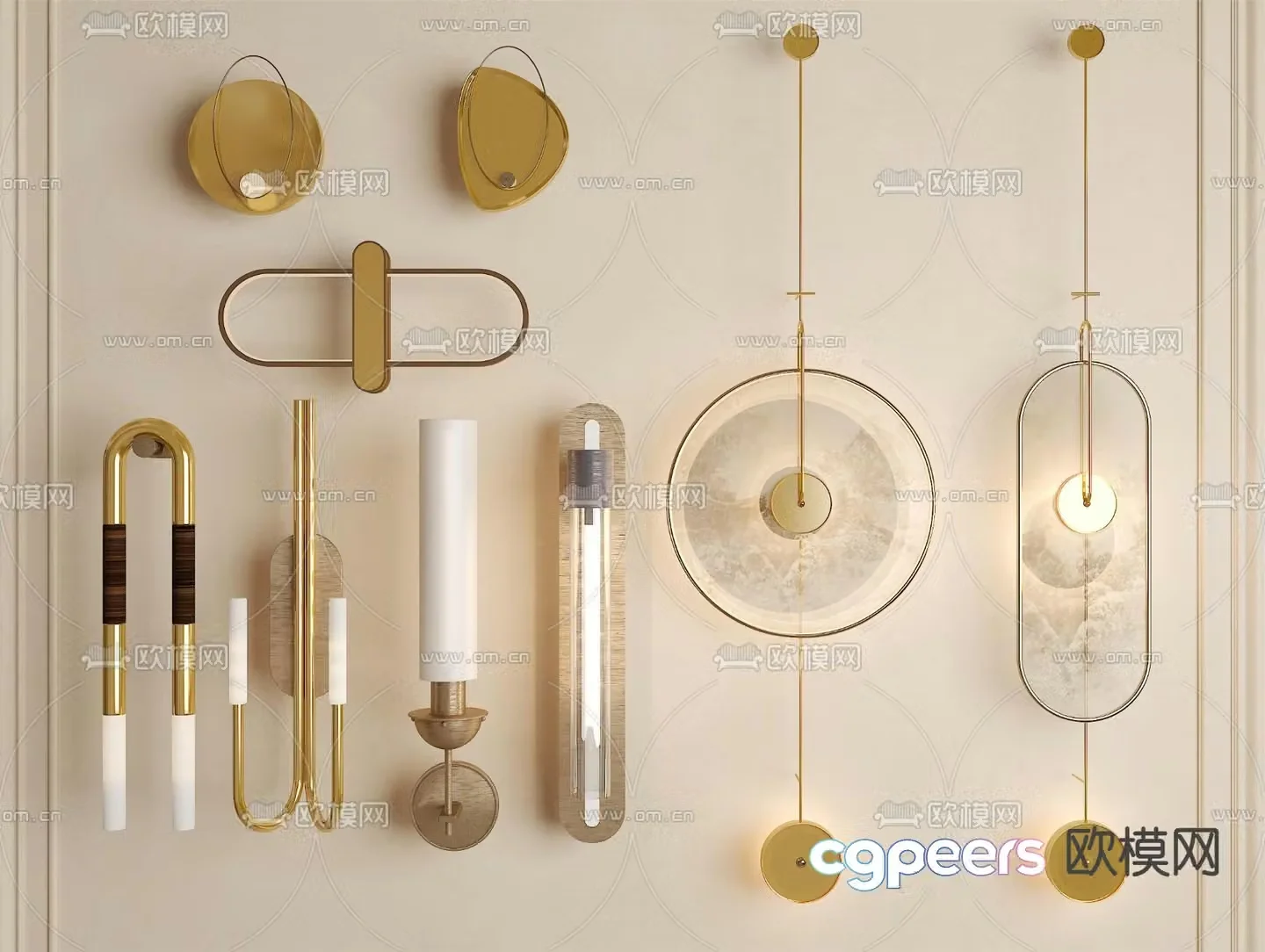 New Chinese wall light 3D model