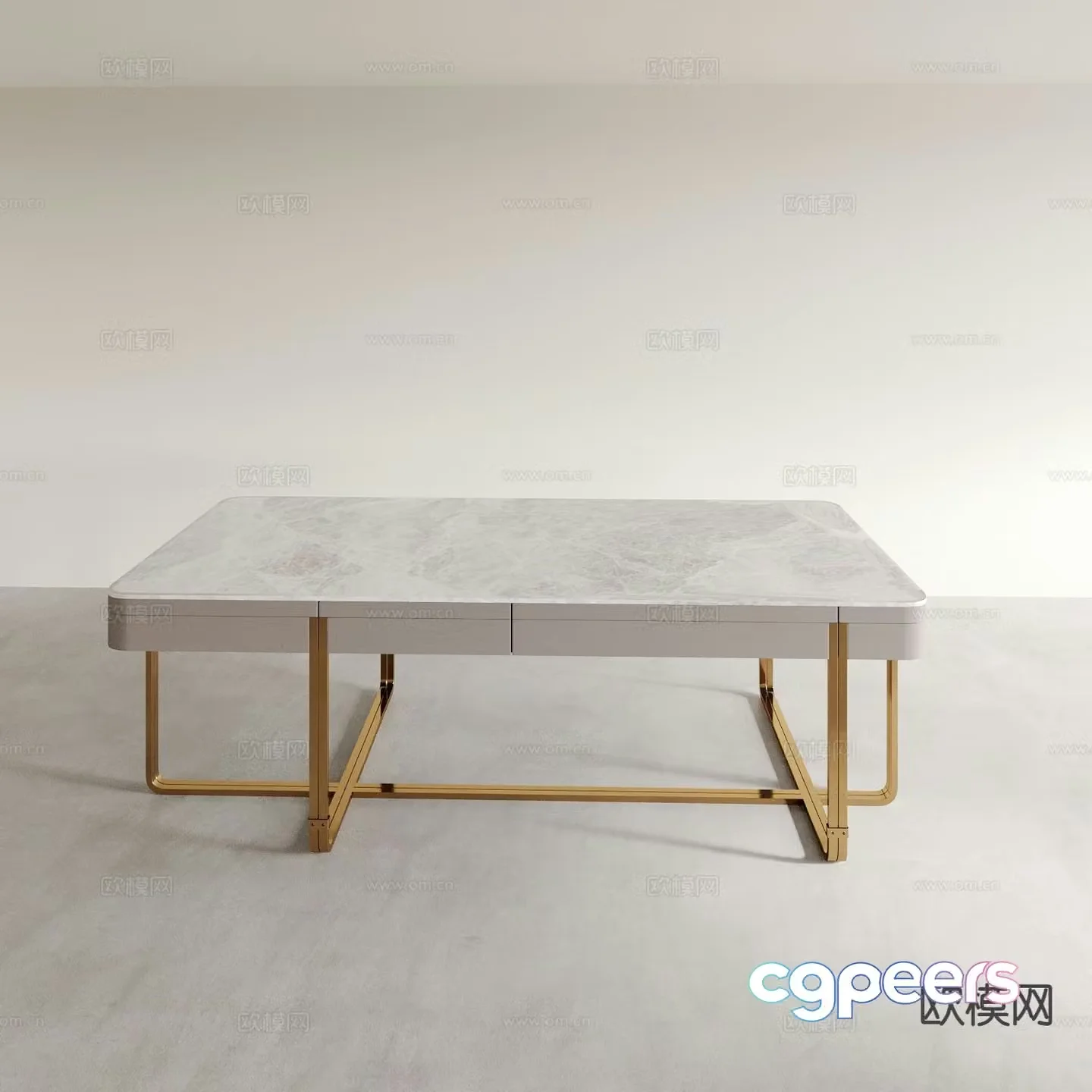 Modern coffee table 3d model