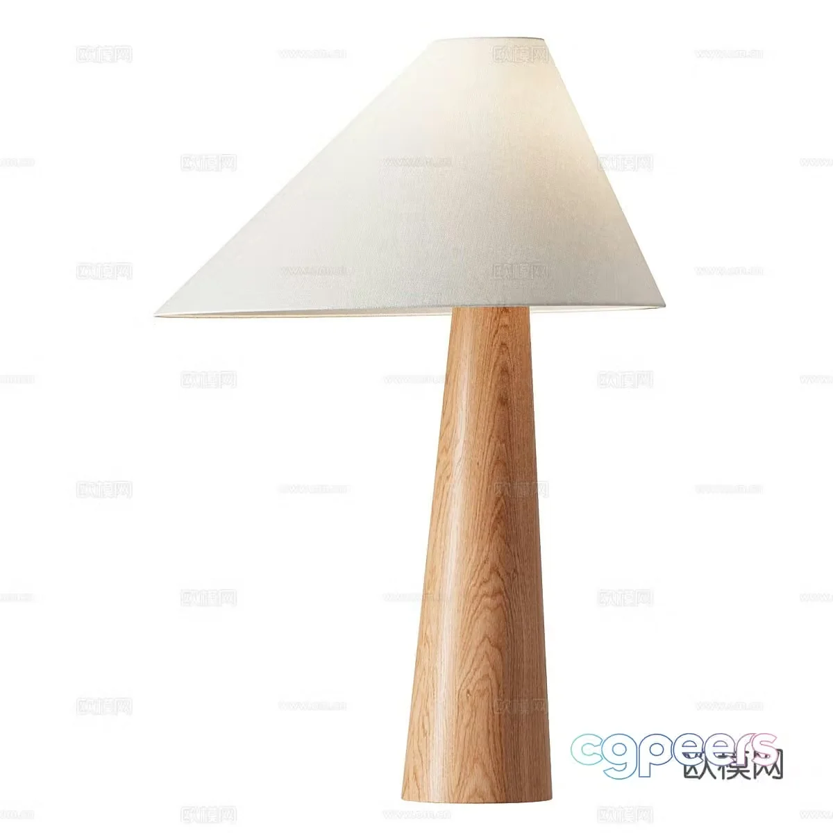 New Chinese Alvin Table Lamp 3D Model
