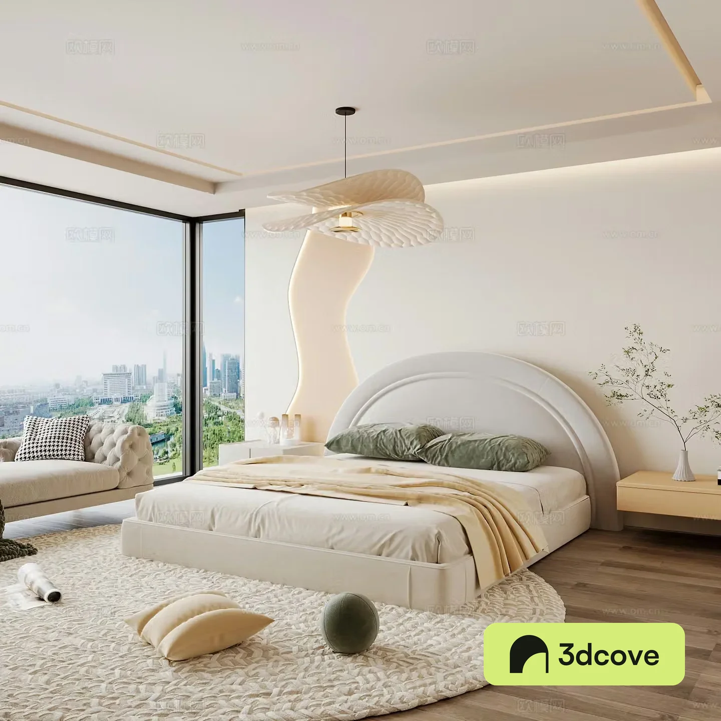 Modern home bedroom Modern bedroom Italian bedroom Simple bedroom Italian bed