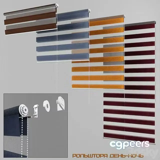 3ds Max Free – Blinds Day and Night