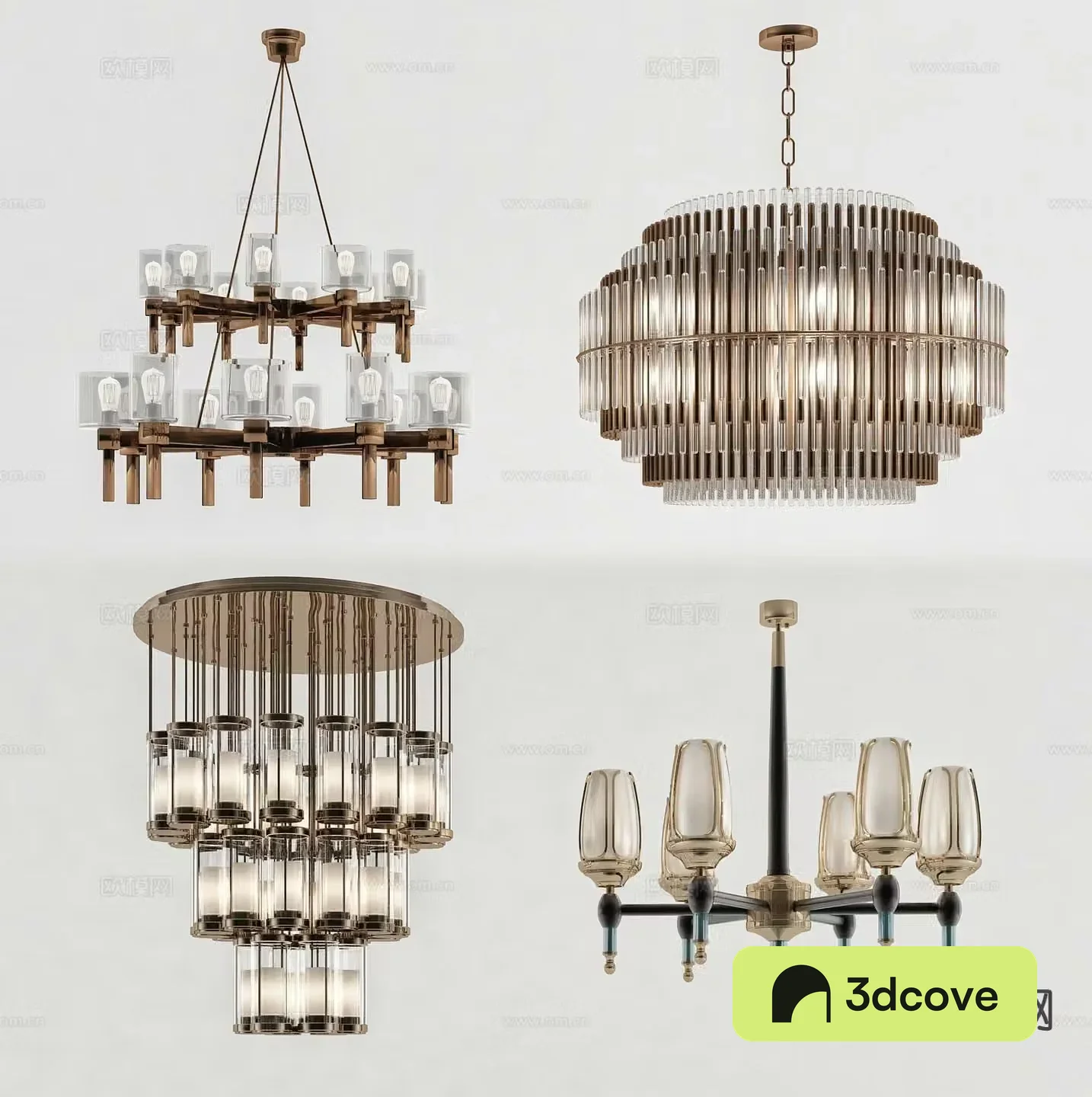 Light luxury chandelier hall chandelier