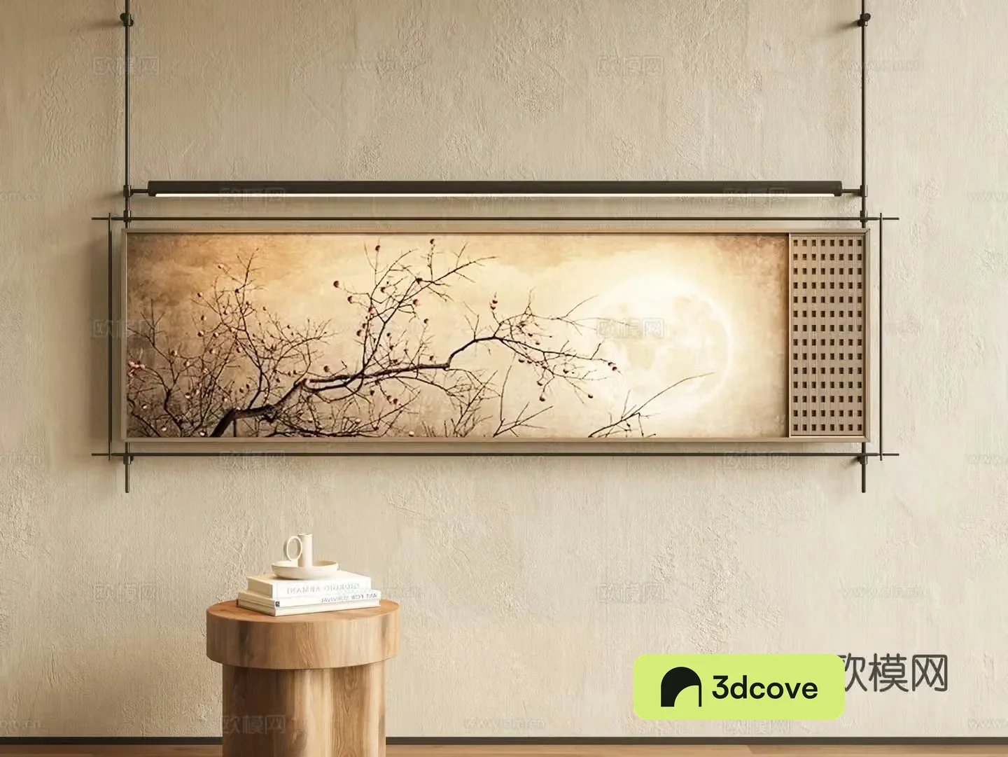New Chinese style decorative paintings Chinese ancient decorative paintings Waviva decorative paintings high-end paintings tea room decorative paintings