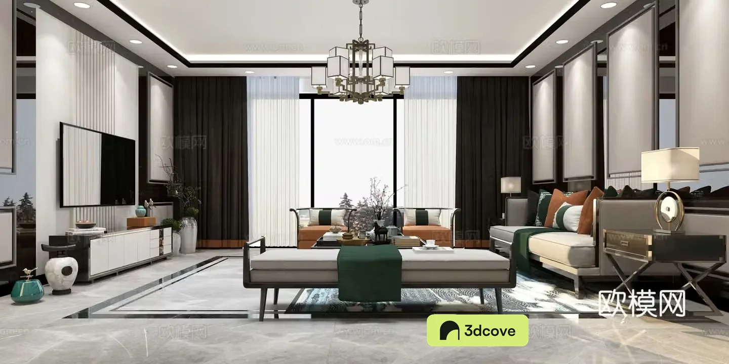 New Chinese style living room