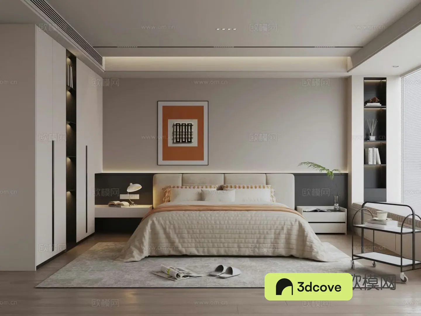 Creamy Bedroom Secondary Bedroom