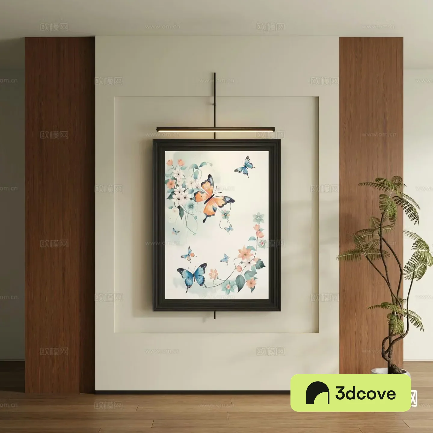 New Chinese style decorative painting art painting butterfly hanging painting